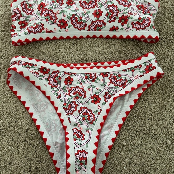 Women’s Seaform floral 2 piece high waisted bikini boho design. New - Picture 3 of 9